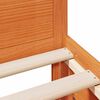 vidaXL Bed Frame without Mattress with Headboard Wax Brown 90x190 cm Single Solid Wood Pine