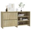vidaXL 2 Piece Sideboard Sonoma Oak Engineered Wood