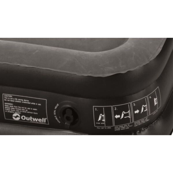 Outwell Airbed Excellent Single 200x80x30 cm Grey and Black