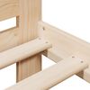 vidaXL Bed Frame without Mattress 150x200 cm King Size Solid Wood Pine