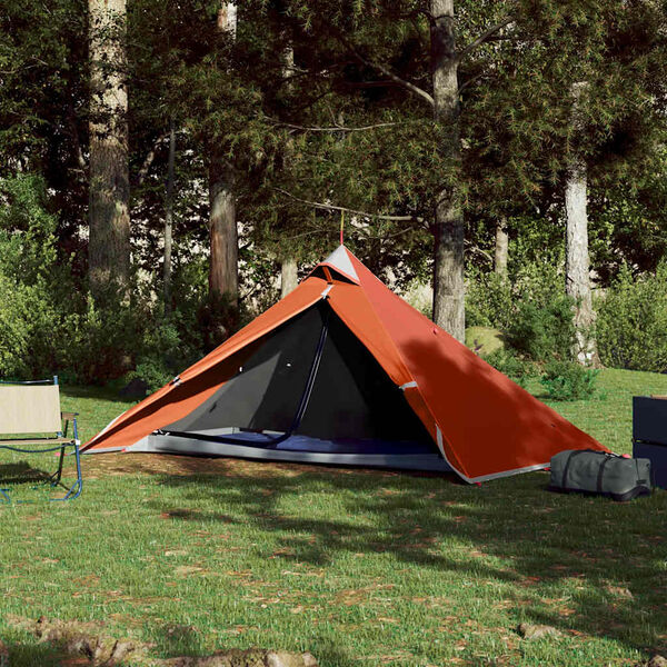 vidaXL Hanging Tent Tipi 1-Person Orange Waterproof