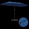 vidaXL Garden Parasol Blue 385 x 209 x 244 cm Fabric