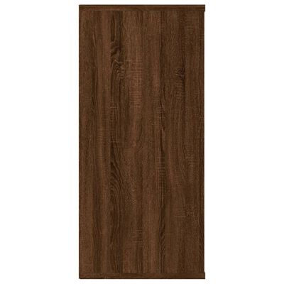 vidaXL Book Cabinet/Sideboard Brown Oak 66x30x98 cm Engineered Wood