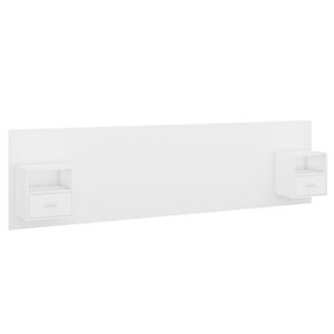 vidaXL Bed Headboard with Cabinets White Engineered Wood