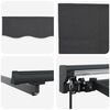 vidaXL Retractable Awning Manual Anthracite 400 x 300 cm