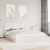 vidaXL Storage Bed with Headboard White 200 x 200 cm Engineered Wood