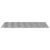 vidaXL Stair Tread Rectangular 2 pcs Silver 60 x 30 cm Aluminium