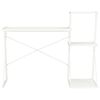 vidaXL Desk with Shelf White 116x50x93 cm