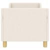 vidaXL Toddler Bed Frame with Headboard Cream 70 x 140 cm Sheep Fabric