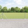vidaXL Fence with Posts Silver 0.6 x 25 m PVC-coated steel