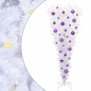 vidaXL Artificial Christmas Tree with Stand White 120 cm PVC and Steel