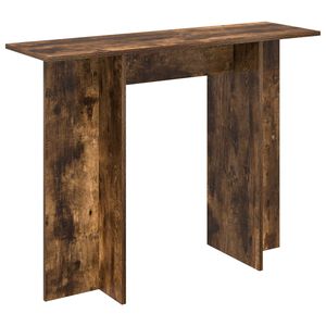 vidaXL Console Table Smoked Oak 100 x 30 x 75 cm Engineered Wood