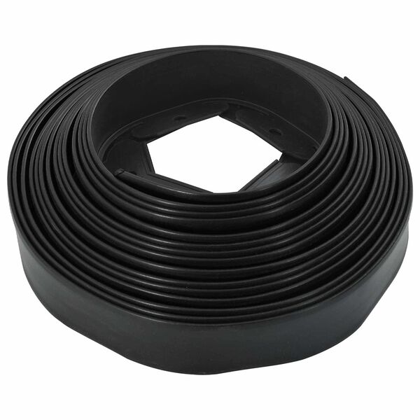 vidaXL Lawn Edgings Black 3000 x 4 x 5 cm Plastic