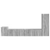 vidaXL TV Cabinet Set Wall-mounted 3 pcs Grey Sonoma Engineered Wood