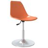 vidaXL Swivel Dining Chairs 4 pcs Orange PP