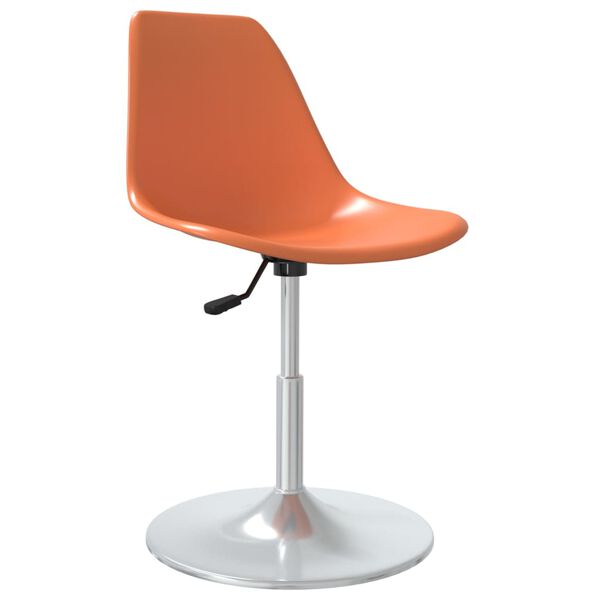 vidaXL Swivel Dining Chairs 4 pcs Orange PP