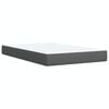 vidaXL Box Spring Bed with Mattress Dark Grey 120x200 cm Fabric