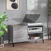 vidaXL Record Cabinet Grey Sonoma 84,5x38x48 cm Engineered Wood