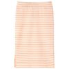 Kids' Straight Skirt with Stripes Fluorescent Orange 140