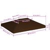 vidaXL Gazebo Top Cover 310 g/m&sup2; 3x4 m Brown