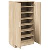 vidaXL Shoe Cabinet 7 Shelves Oak