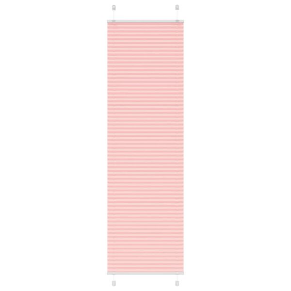vidaXL Pleated Blind Pink 60x200 cm Fabric Width 59.4 cm Polyester