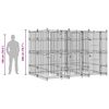 vidaXL Outdoor Dog Kennel Steel 7.37 m&sup2;