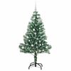 vidaXL Artificial Christmas Tree Snow Flocked with LED Light 150 cm
