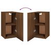 vidaXL TV Cabinets 2 pcs Brown Oak 30.5x30x60 cm Engineered Wood