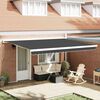 vidaXL Retractable Awning Anthracite 450 x 300 cm Fabric and Metal