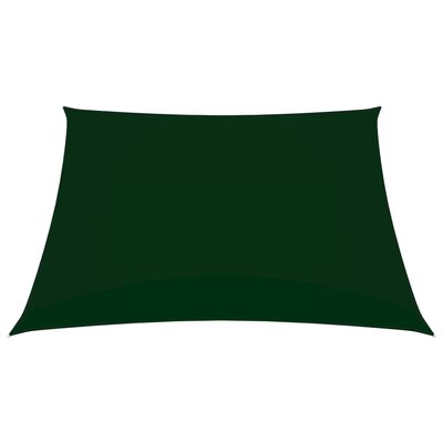 vidaXL Sunshade Sail Oxford Fabric Square 7x7 m Dark Green