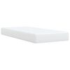 vidaXL Box Spring Bed with Mattress White 90x200 cm Faux Leather