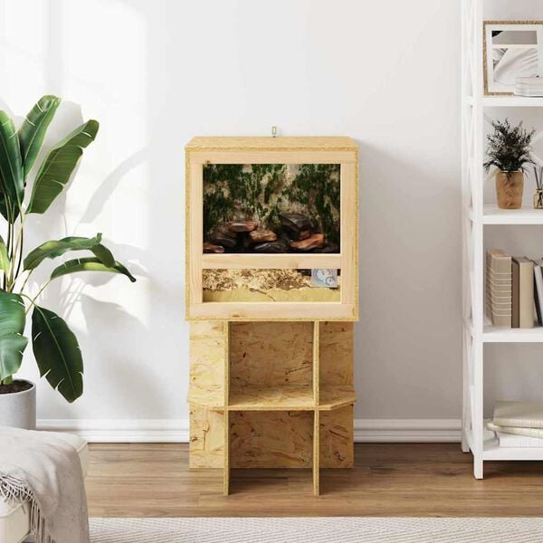 vidaXL Terrarium Brown 50 x 50 x 100 cm OSB