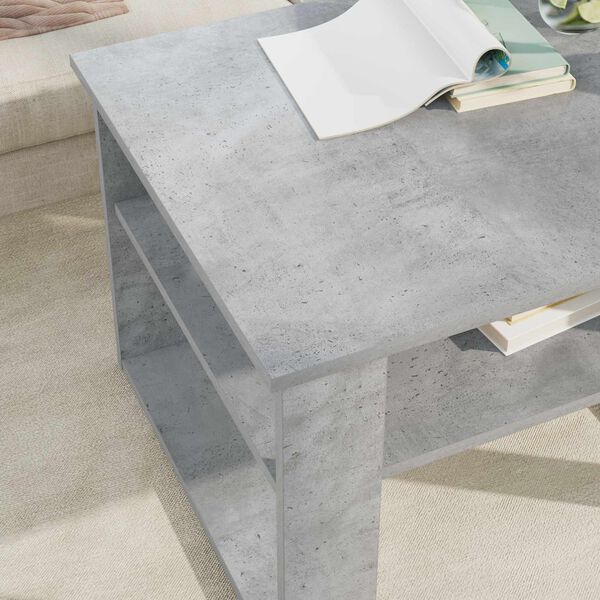 vidaXL Coffee Table Concrete Grey 64 x 54 x 44 cm Engineered Wood