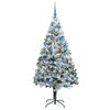 vidaXL Artificial Christmas Tree with 300 LEDs with Stand White 180 cm