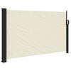 vidaXL Retractable Side Awning Cream 120x600 cm