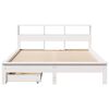 vidaXL Bookcase Bed without Mattress White 120x200 cm Solid Wood Pine