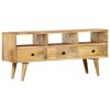 vidaXL TV Cabinet 110x36x50 cm Solid Mango Wood
