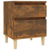 vidaXL Bedside Cabinets 2 pcs Smoked Oak 40x35x50 cm
