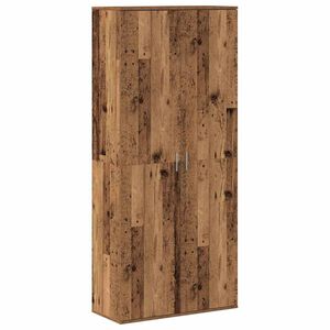 vidaXL Highboard Old Wood 80 x 35 x 180 cm Engineered wood
