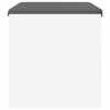 vidaXL Hall Bench with Cushion White 63 x 38 x 40 cm