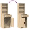 vidaXL Dressing Table Set with Drawer 2 pcs Sonoma Oak Engineered Wood