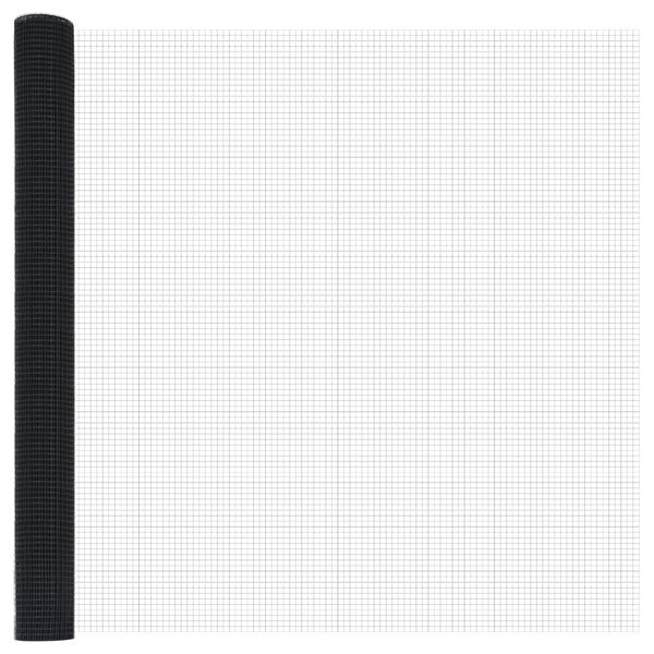 vidaXL Welded Wire Fence Grey 1.6 x 10 m Steel