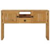 vidaXL Console Table 120x32x75 cm Solid Teak Wood