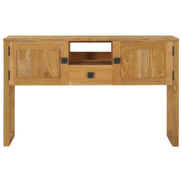 vidaXL Console Table 120x32x75 cm Solid Teak Wood