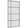 vidaXL Sliding Door with Hardware Set Black 102.5x205 cm ESG Glass