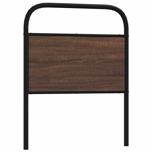 vidaXL Replace Headboard Brown Oak 80 cm Steel and Engineered Wood