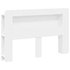 vidaXL Headboard Cabinet with Storage White Engineered Wood