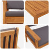 vidaXL Garden Sofa Set 6 pcs Brown 45 x 45 x 38cm Solid Acacia wood