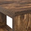vidaXL Desk with Shelf Smoked Oak 90 x 50 x 75 cm Engineered Wood